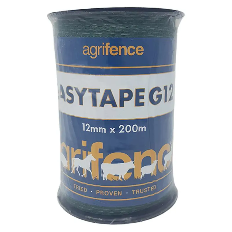 Agrifence Easytape 200mx12mm White/Green-1